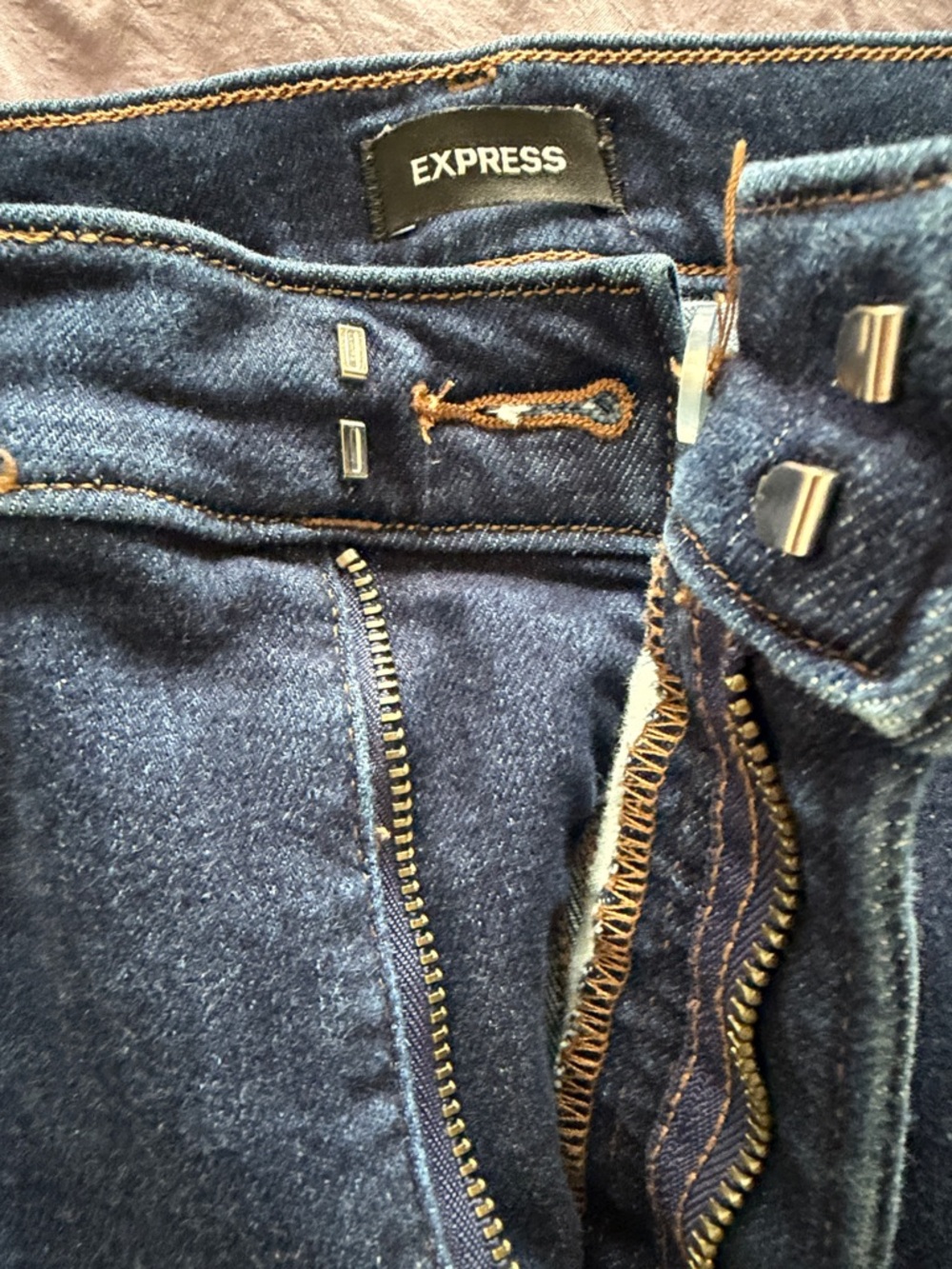 EXPRESS High Rise Wide Leg Denim - Picture 12 of 14